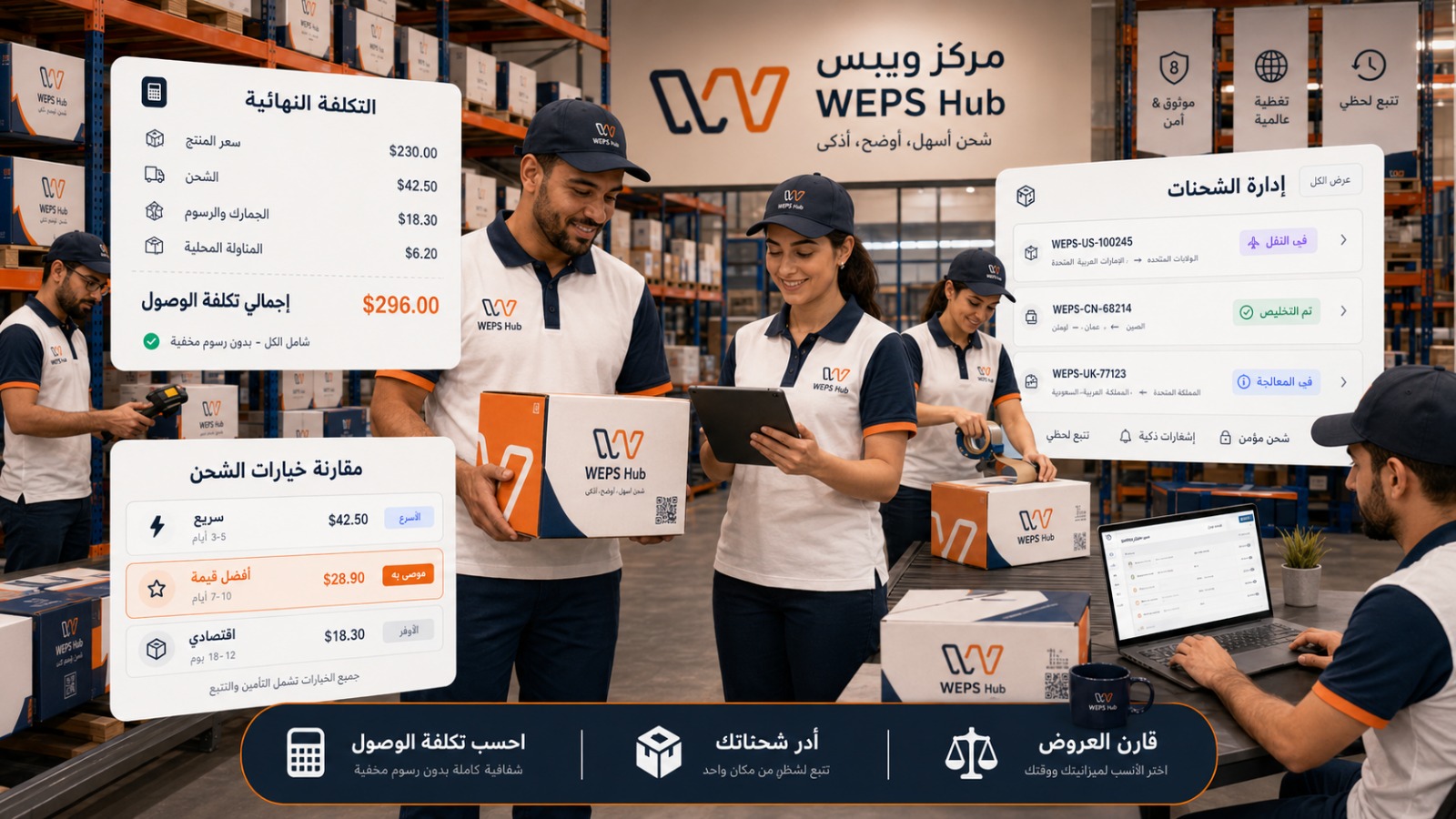 WEPS - منصة الشحن الشاملة